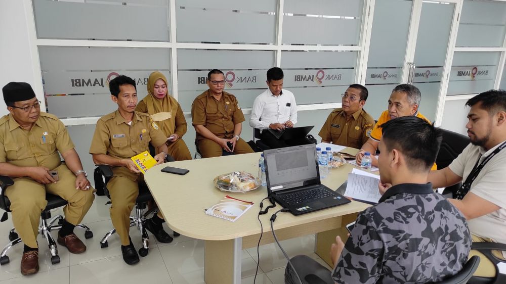 Saat BKD Tanjabtim Berkoordinasi Bersama Pimpinan Bank 9 Jambi