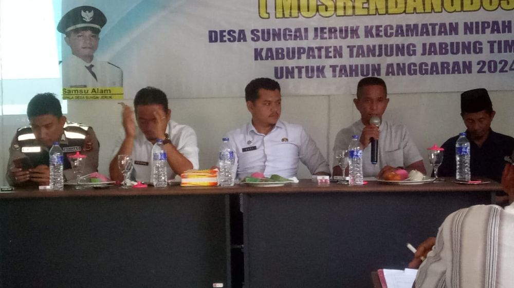 Suasana Musrenbang Desa Sungai Jeruk