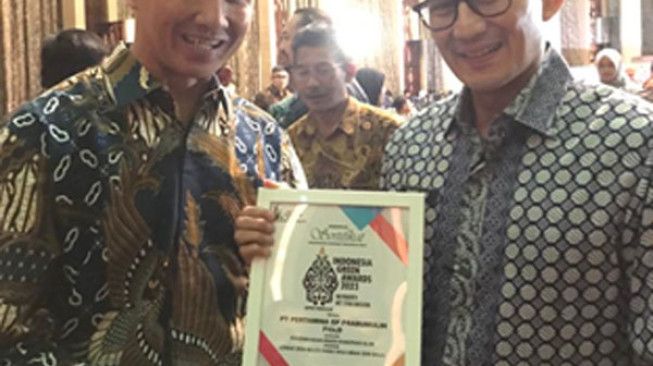 Pertamina EP Prabumulih Field kembali meraih penghargaan Indonesia Green Awards (IGA) 2023