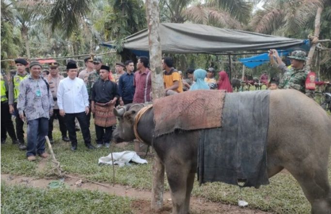 Gubernur Al Haris Saat Membuka Acara Adat Bantai Adat dan Silek Penyundon 