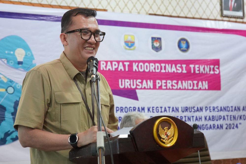 Kadis Kominfo Provinsi Jambi Ariansyah Menyampaikan  Sambutan 