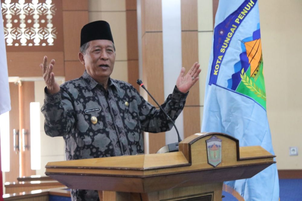 Wagub Sani Menyampiakan Sambutan 