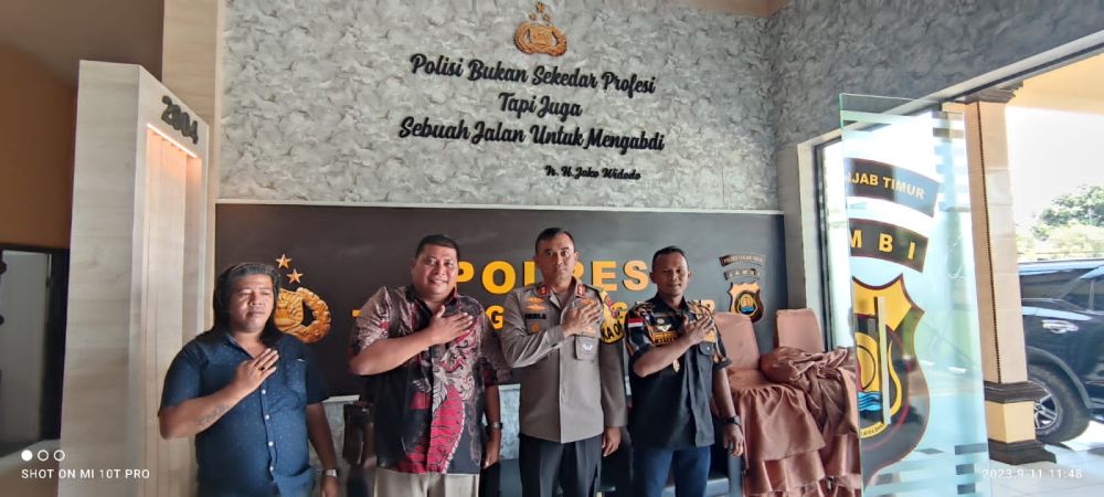 Pekat Ib Audensi Dengan Kapolres Tanjabtim