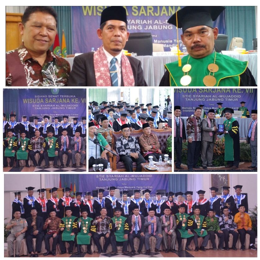 Resepsi Sidang Senat Terbuka Wisuda Sarjana Angkatan ke VII Universitas STIES Al - Mujaddid.