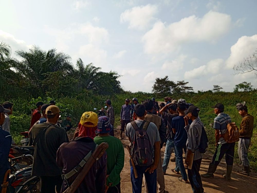 Kelompok Tani di lahan PTPN VI Unit Lagan 