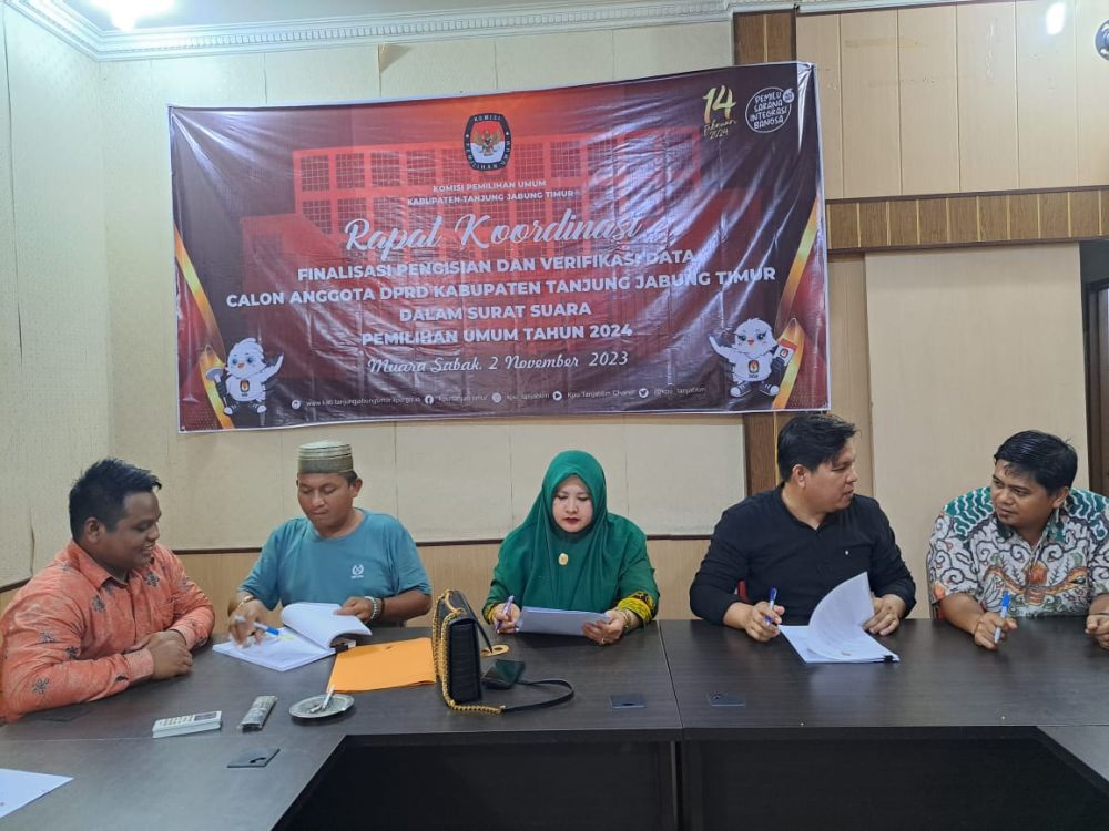 KPU Tanjabtim Gelar Pleno