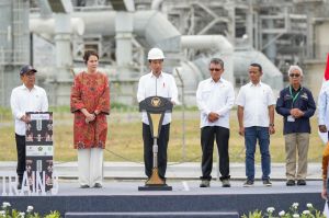 Presiden Resmikan Proyek Tangguh Train 3 dan Ground Breaking  Proyek UCC, AKM dan Blue Amonia di Papua Barat  