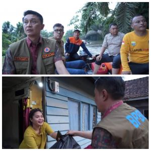 Pj Bupati Bachyuni Salurkan Bantuan Korban Banjir