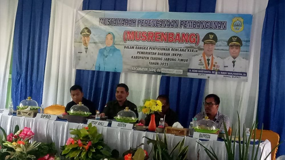 Nugraha Setiawan Anggota Dprd Tanjabtim Hadiri Musrenbang Kecamatan Sadu