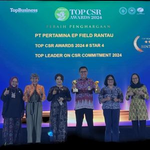 Pertamina Hulu Rokan Zona 1 Raih Penghargaan di Ajang Top CSR Awards 2024