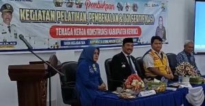 Pj Bupati Kerinci Buka Pelatihan dan Uji Sertifikasi Tenaga Kerja Konstruksi Tingkat Terampil