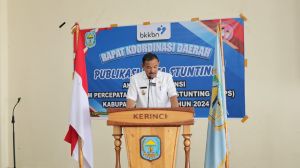 Pj Bupati Kerinci, Buka Rakor Daerah Publikasi Data Stunting