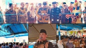 Pj Bupati Kerinci Resmikan Gedung Seni dan Olahraga Pendung Tengah