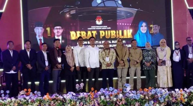 Debat Publik yang digelar oleh KPU Kabupaten Tanjabtim