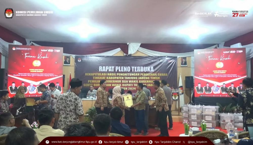 KPU Tanjabtim Gelar Pleno