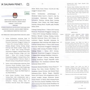 KPU Umumkan Pemenang Pilkada Tanjab Barat