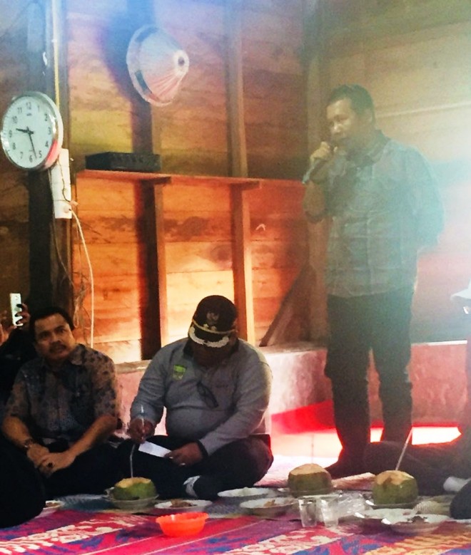 Bupati Tanjabtim Romi Hariyanto saat menyampaikan kata sambutan