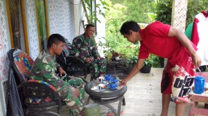 Anjangsana, Satgas TMMD ke 104, Kunjungi Rumah warga
