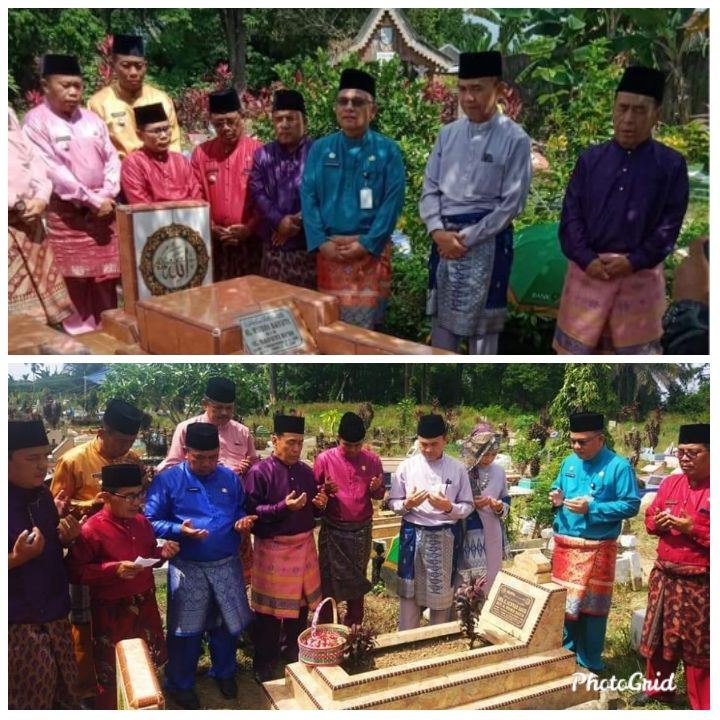 Momen HUT Jambi, Bupati Kerinci H. Adirozal Ziarah ke Makam Mantan Bupati Kerinci 