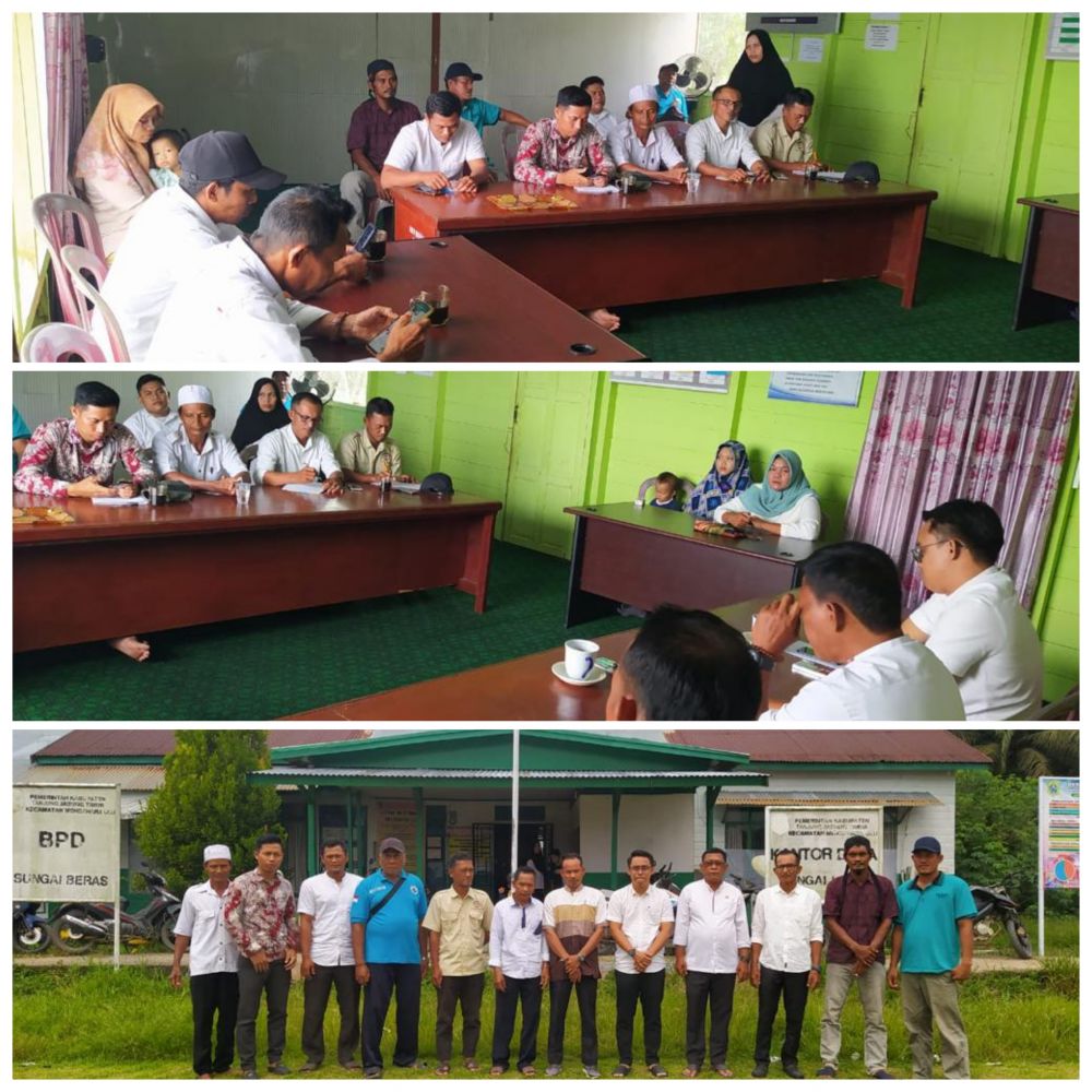 Saidina Hamza, S.E, Wakil Ketua I DPR Tanjabtim Saat Reses di Desa Sungai Beras