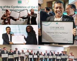 Bupati Romi Terima Ramsar's Award di Swiss