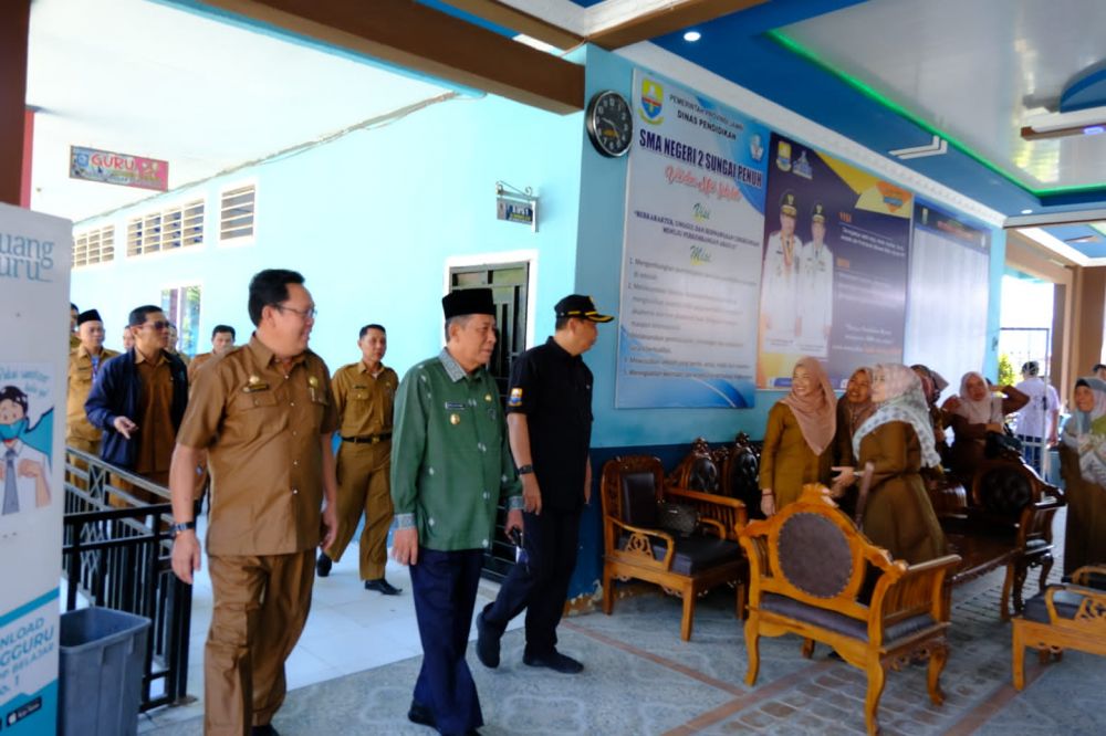 Wagub Jambi Abdulah Sani Meninjau Proses Ujian Akhir Tahun di SMA dan SMK Kerinci