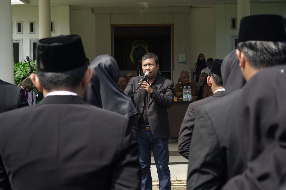 Bupati Saat Menyampaikan Sambutan 