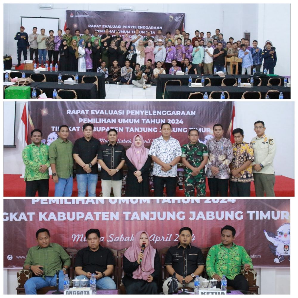 KPUD Kab. Tanjabtim Gelar Rakor Evaluasi Pelaksanaan Pemilu 2024 