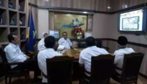Bupati Muaro Jambi Ikuti Zoom Meeting KPK 