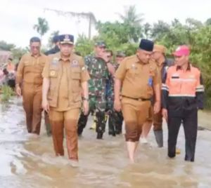 Bupati Muaro Jambi Tinjau Lokasi Banjir 