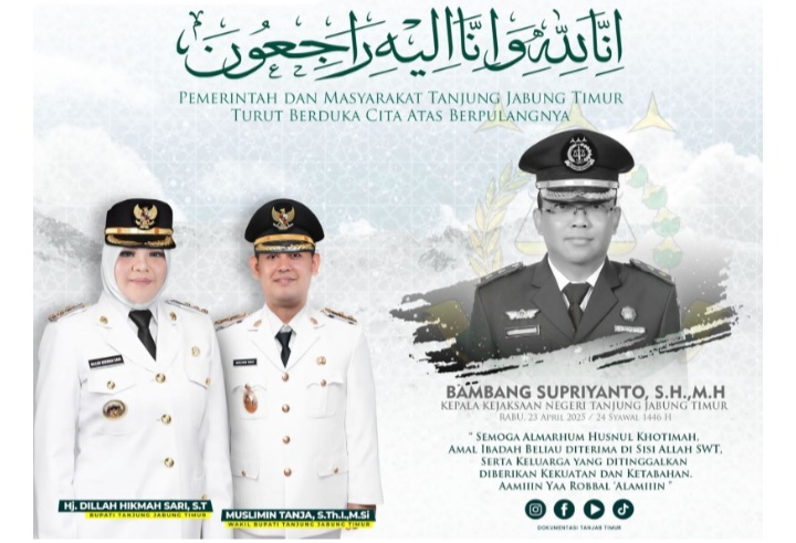 Kepala Daerah Tanjabtim Turut Berduka