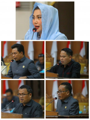 DPRD Tanjabtim Adakan Paripurna Pendapat Akhir Fraksi-Fraksi