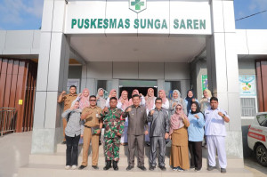 Wabup Tanjab Barat Tinjau Puskesmas Sungai Saren dalam Rangka Penilaian KLA