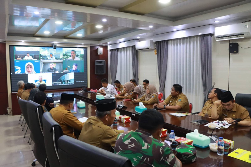 Bupati Anwar Sadat Ikuti Rakor Pengendalian Inflasi Bersama Mendagri Tito Karnavian