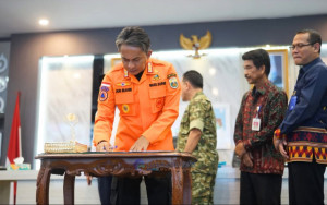 Wabup Muaro Jambi Hadiri Launching dan Penandatanganan Komitmen Peta Jalan Kependudukan Provinsi Jambi