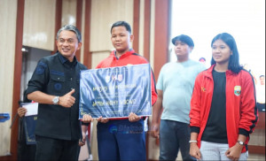 Wabup Junaidi Hadiri Rakor Digitalisasi Database Cabor KONI dan Apresiasi Atlet Berprestasi