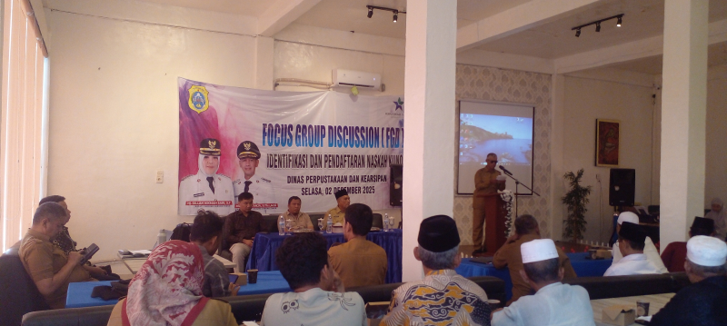 Suasana FGD Identifikasi dan Pendaftaran Naskah Kuno 
