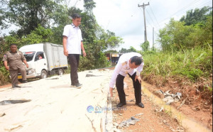 BBS Tinjau Pembangunan Jalan Rigit Beton Sungai Gelam