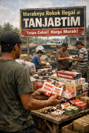 “Darurat! Tanjabtim Diduga Jadi ‘Surga Rokok Ilegal', Bea Cukai Kemana?”