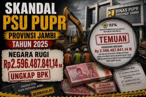 Skandal PSU Permukiman Jambi! BPK Bongkar Dugaan Mark-Up dan Pekerjaan Asal Jadi Rp2,5 Miliar Lebih di Dinas PUPR Provinsi