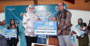 Tekan Stunting, Pemkab Tanjabtim Bersama Indomaret Salurkan Bantuan 