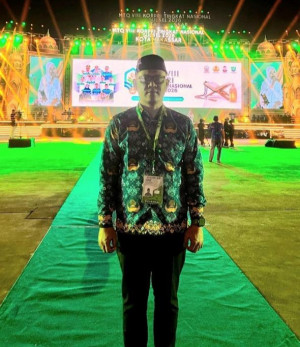 Pegawai Bawaslu Tanjabtim Wakili Lomba Adzan Tingkat Nasional di Makassar 